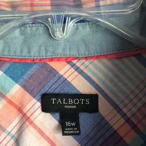 Talbots plaid shirt